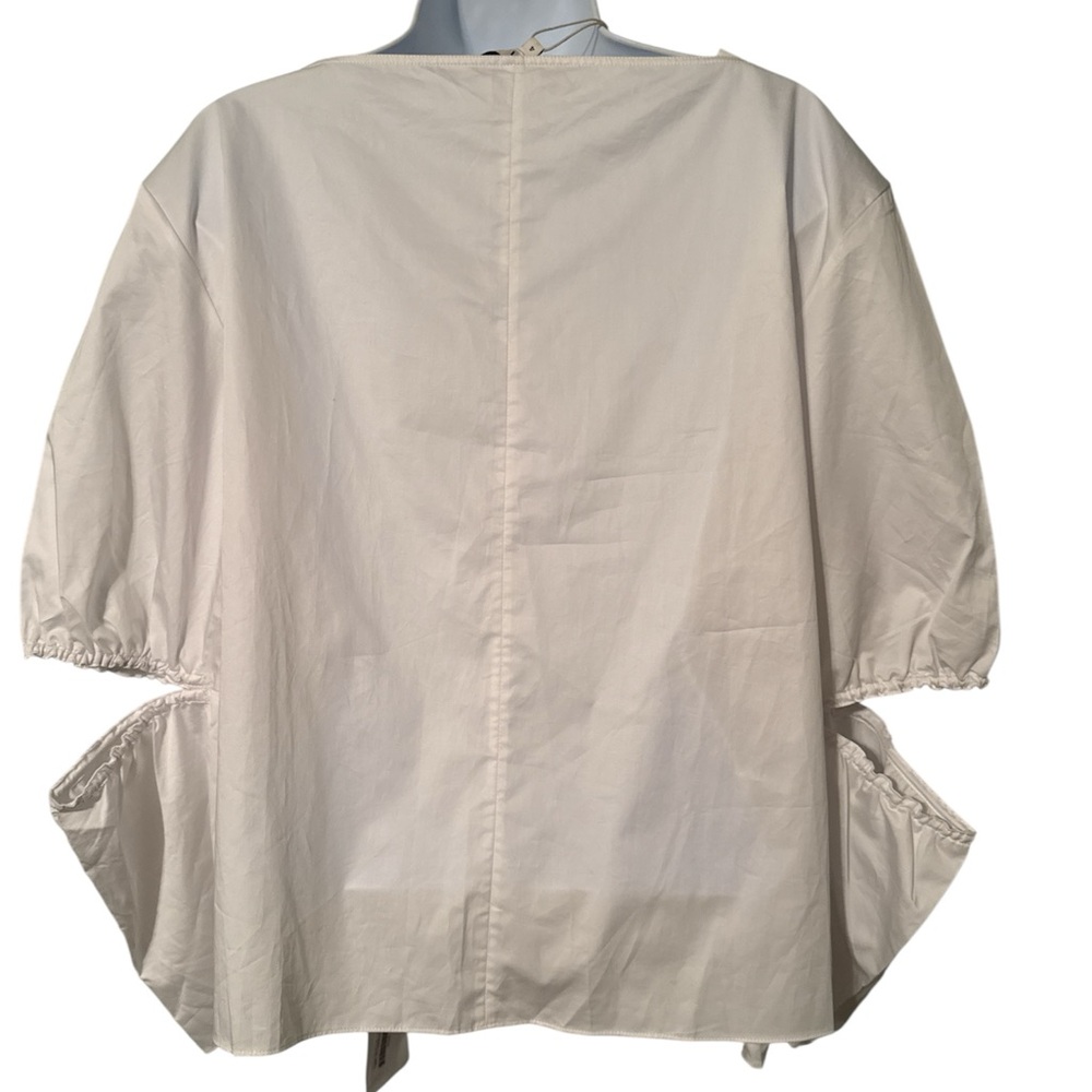 Tibi White Poplin Top - Picture 2 of 2